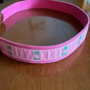 Cute pink belt with palm trees. Waist size 34.